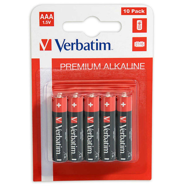 1x10 Verbatim Alkaline Batterie Micro AAA LR 03            49874 Verbatim