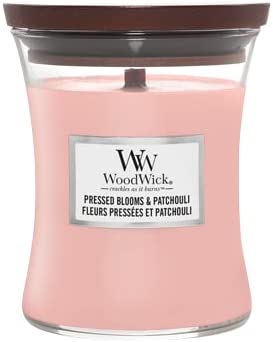 WoodWick Wild Pressed Blooms & Patchouli Medium Hourglass 275G