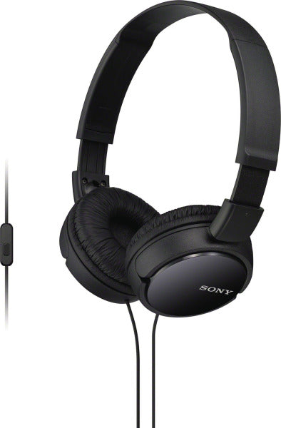 Sony MDR-ZX110AP - Kopfhörer mit Mikrofon - ohrumschließend - kabelgebunden - 3,5 mm Stecker - Schwarz Sony
