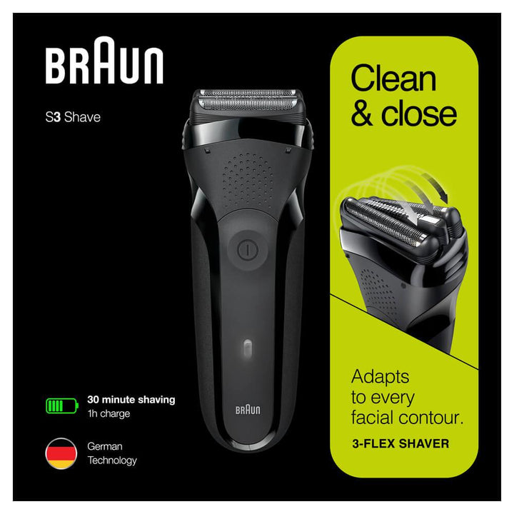 Braun Series 3 - 300s schwarz Braun