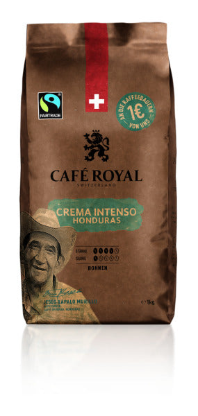 CAFE ROYAL Bohnenkaffee Honduras Crema Intenso 1kg CAFE ROYAL