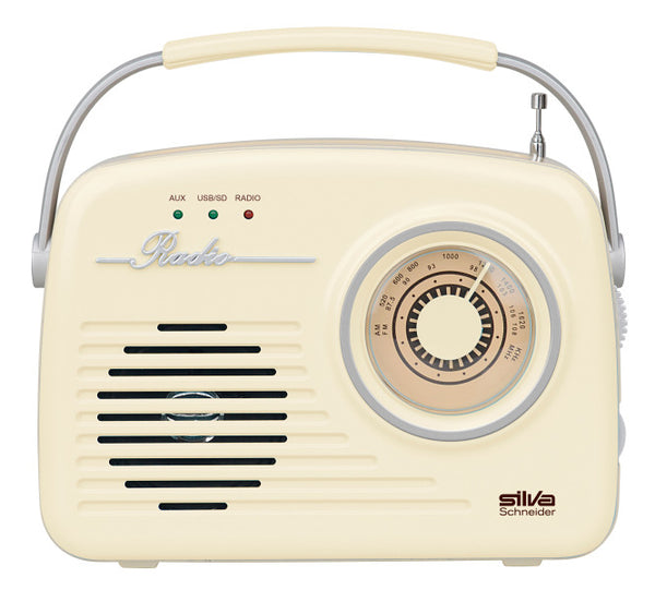 SILVA SCHNEIDER Radio 20W FM USB SD-Speicherkarte beige MONO 1965 BEIGE