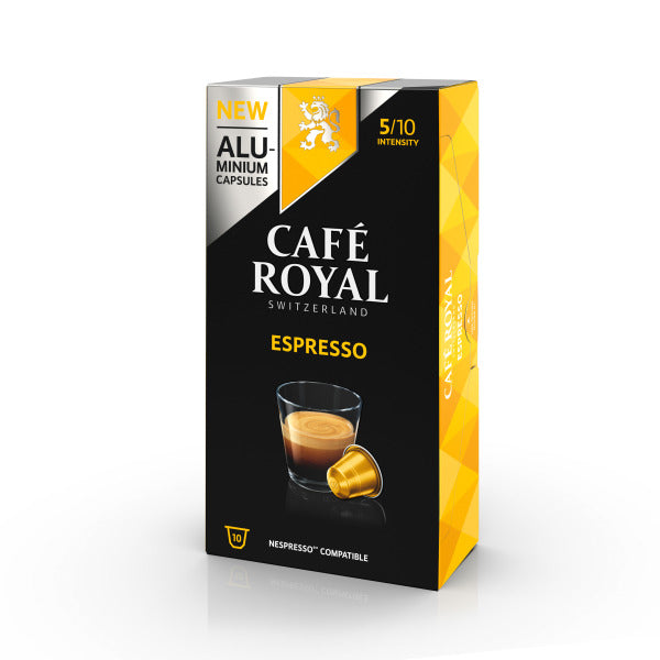 CAFE ROYAL Kaffeekapsel Alu Espresso geeignet für Nespressom. ESPRESSO CAFE ROYAL