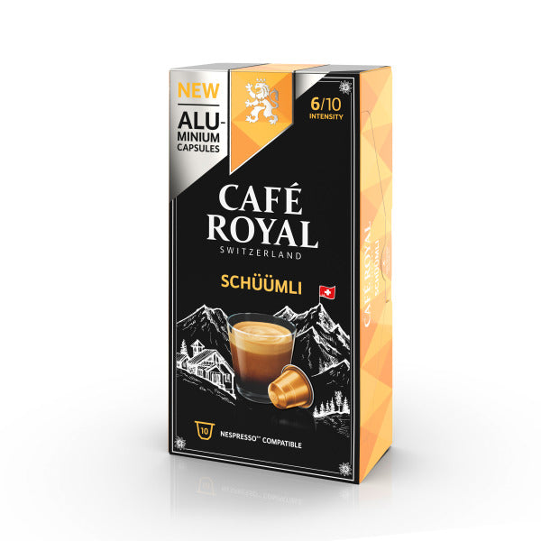 CAFE ROYAL Kaffeekapsel Alu Lungo Schüümli  für Nespressom. LUNGO SCHÜÜMLI CAFE ROYAL